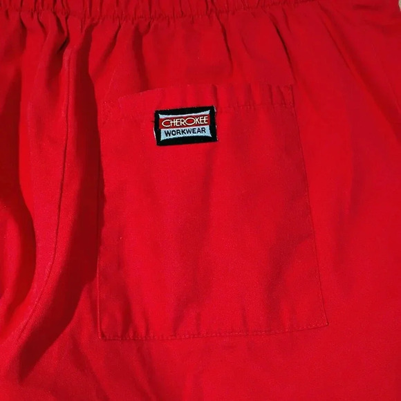Cherokee Women's Work Wear Hot Pink  Scrub Pants in Size XXS - Picture 7 of 11